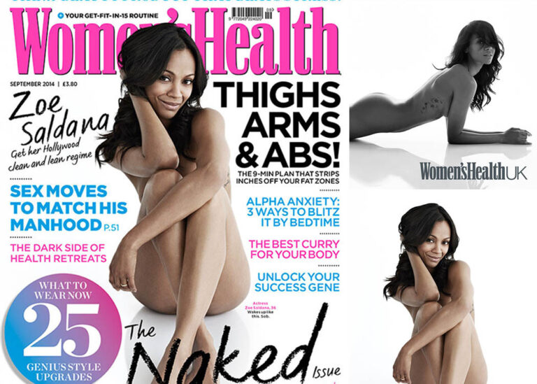 Zoe Saldana Berpose Hot di Majalah Wanita Ternama Zoe saldana naked ok